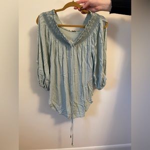 Embroidered Anthropologie top